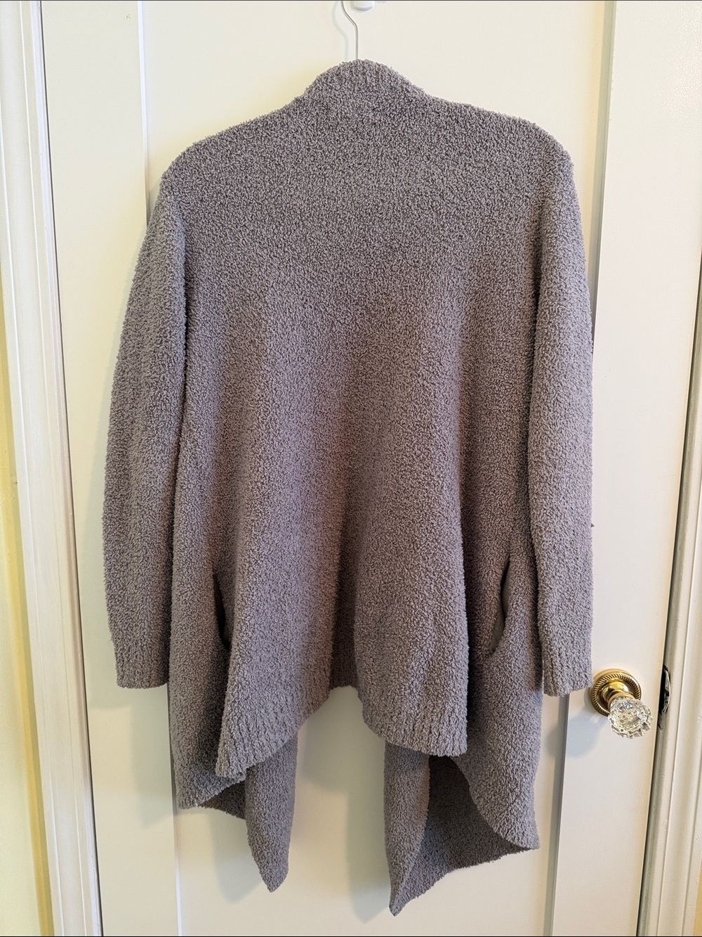 UGG Grey Plush Open-Front Cardigan - Picture 3 of 4